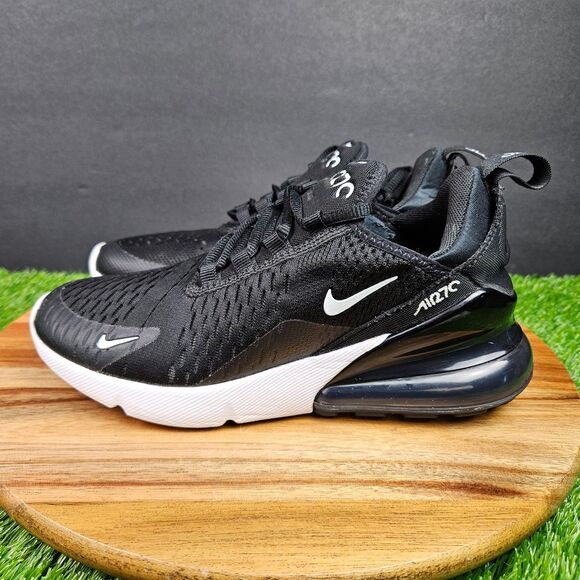 Nike Air Max 270 Womens Shoes Size 6 Black White Athletic Running Sneakers - Picture 5 of 13